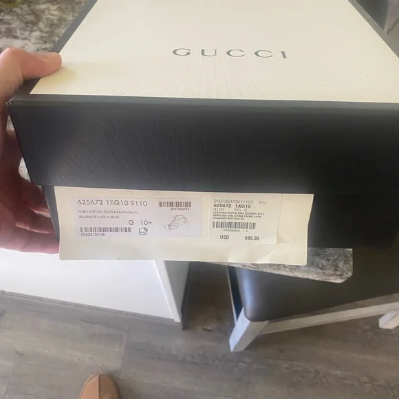 Gucci Ace Leather High-Top Sneaker
